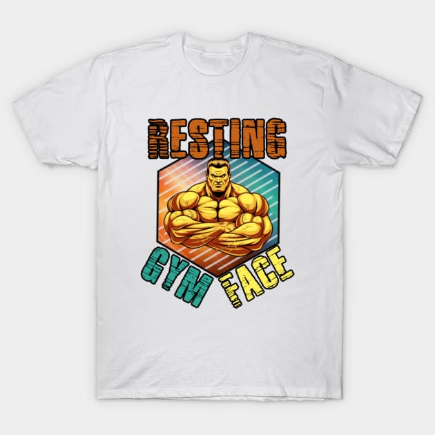 Resting Gym Face T-Shirt by American Phoenix 